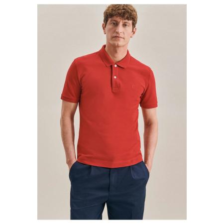 Seidensticker Polo shirt Korte mouw rood