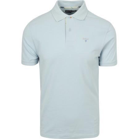 Barbour Tartan Pique Polo Lichtblauw