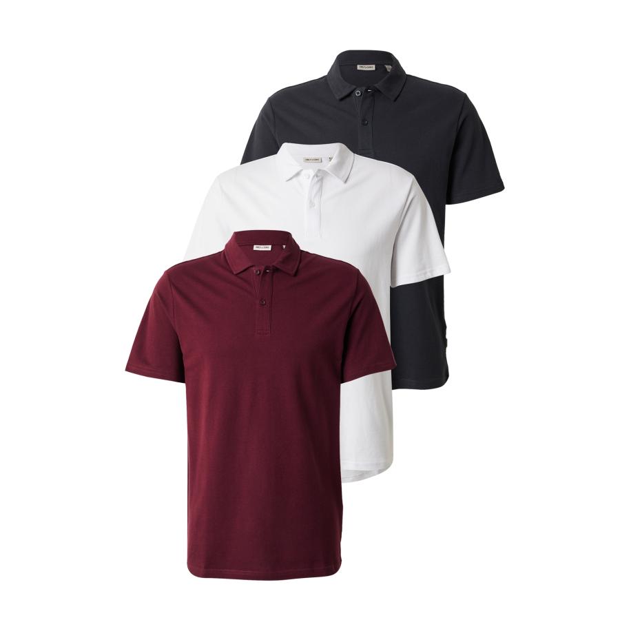 Only & Sons Only & Sons Shirt ONSGORDON navy / bourgogne / wit -