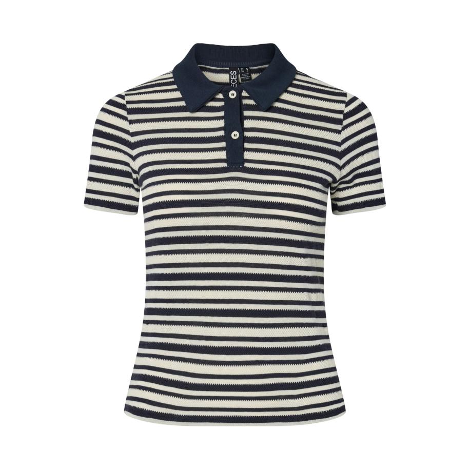 Pieces PIECES Shirt PCJessie marine / wit -