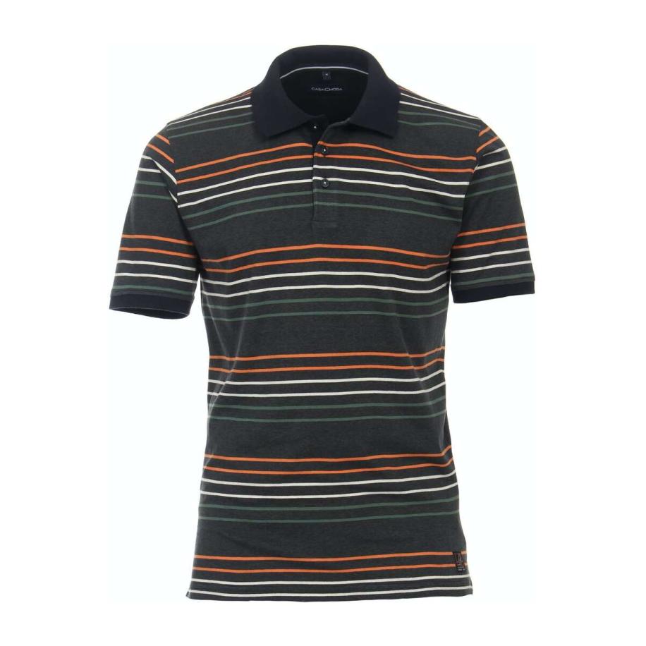 Casa Moda Polo shirt Korte mouw groen Groen