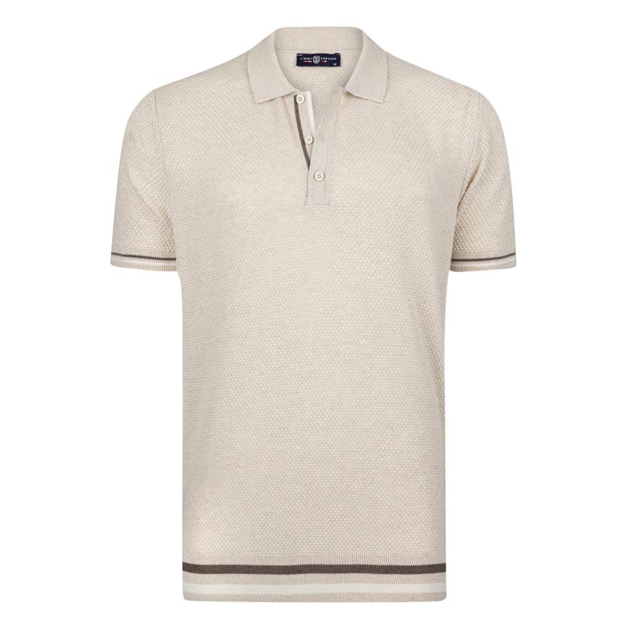 Jimmy Sanders Jimmy Sanders Shirt beige / crème / bruin -