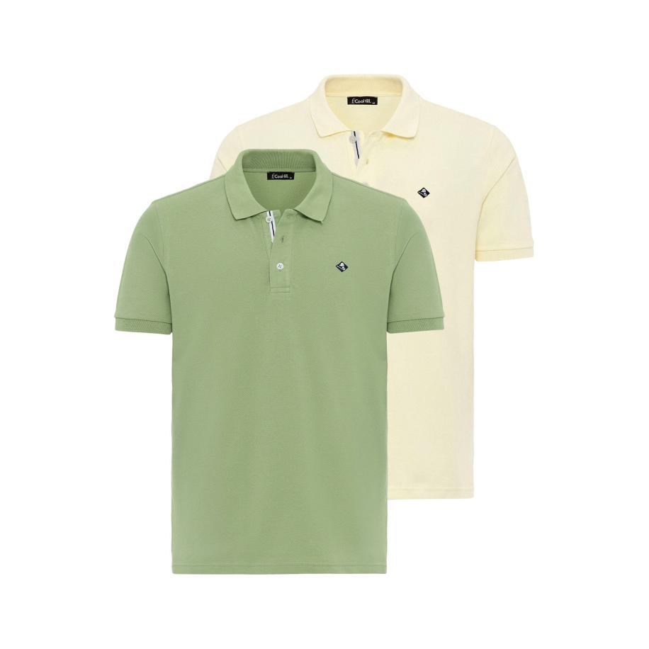 Cool Hill Cool Hill Shirt pasteelgeel / lichtgroen -