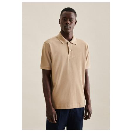 Seidensticker Polo shirt Korte mouw lichtbruin