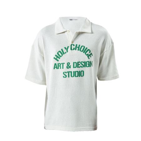 VAMOS CLO VAMOS CLO Shirt groen / offwhite