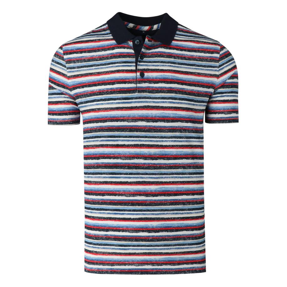 Marvelis Casual Polo shirt Korte mouw marine Blauw