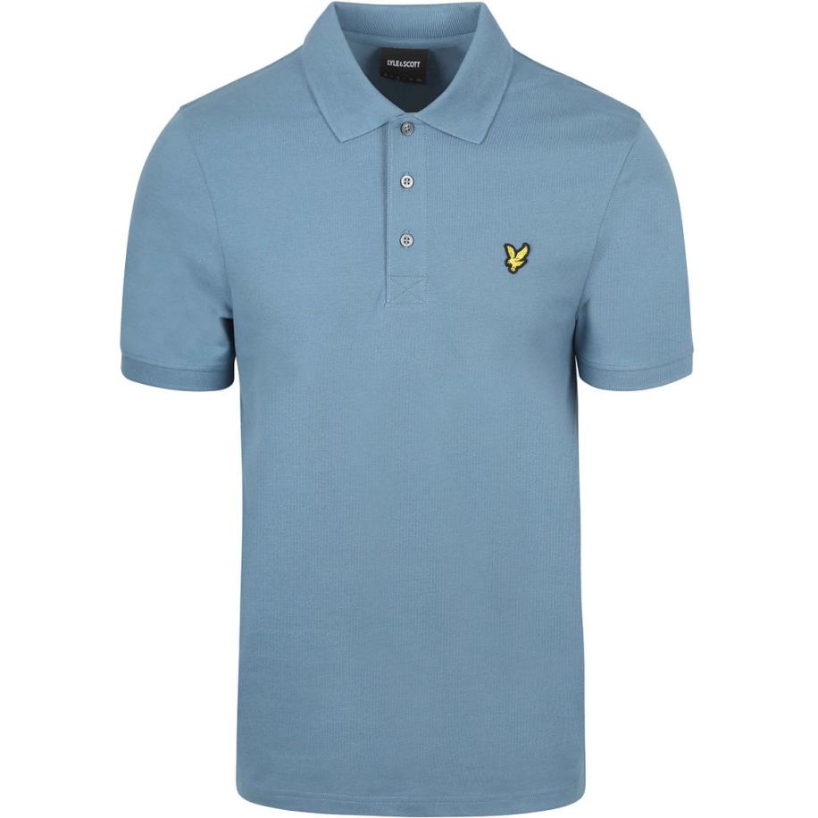 Lyle and Scott Polo Ocean Sky Blauw