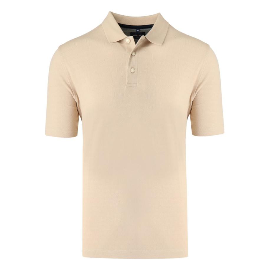 Marvelis Casual Polo shirt Korte mouw lichtbeige Bruin