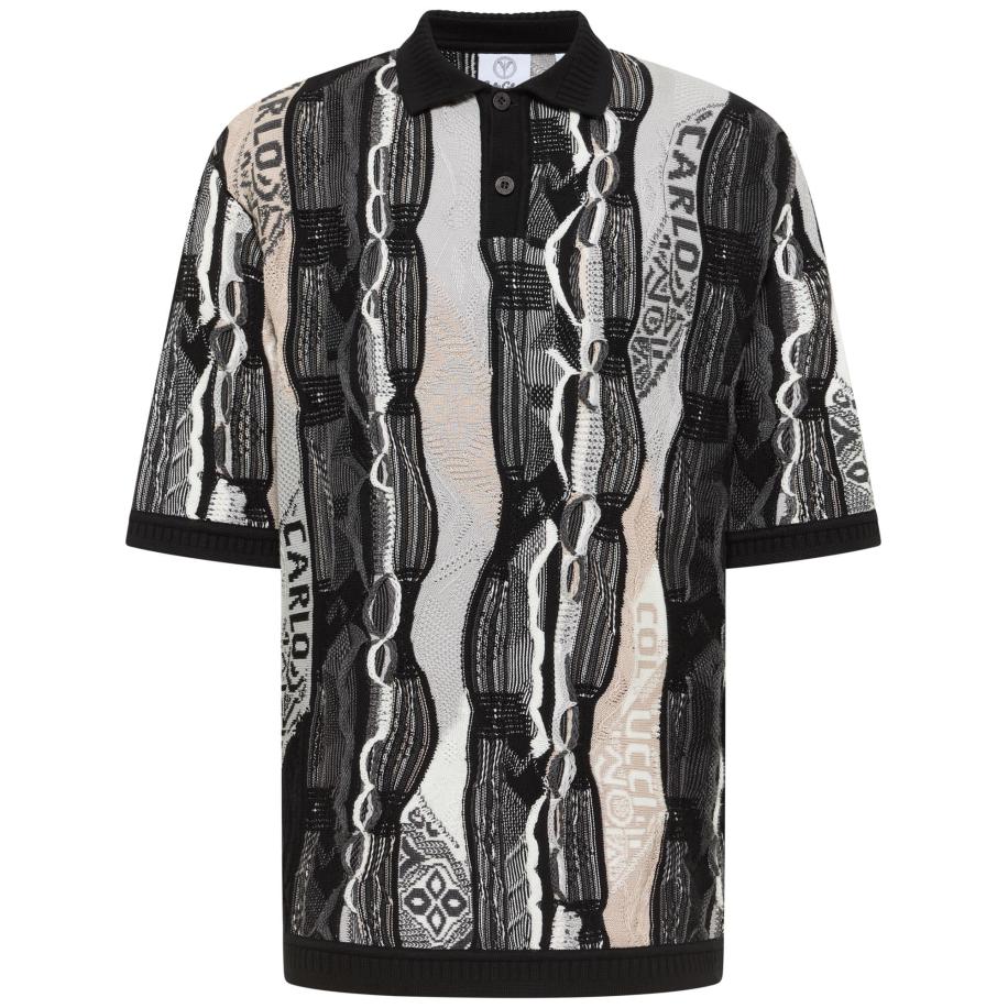 carlo colucci Carlo Colucci Shirt Erhard zwart -