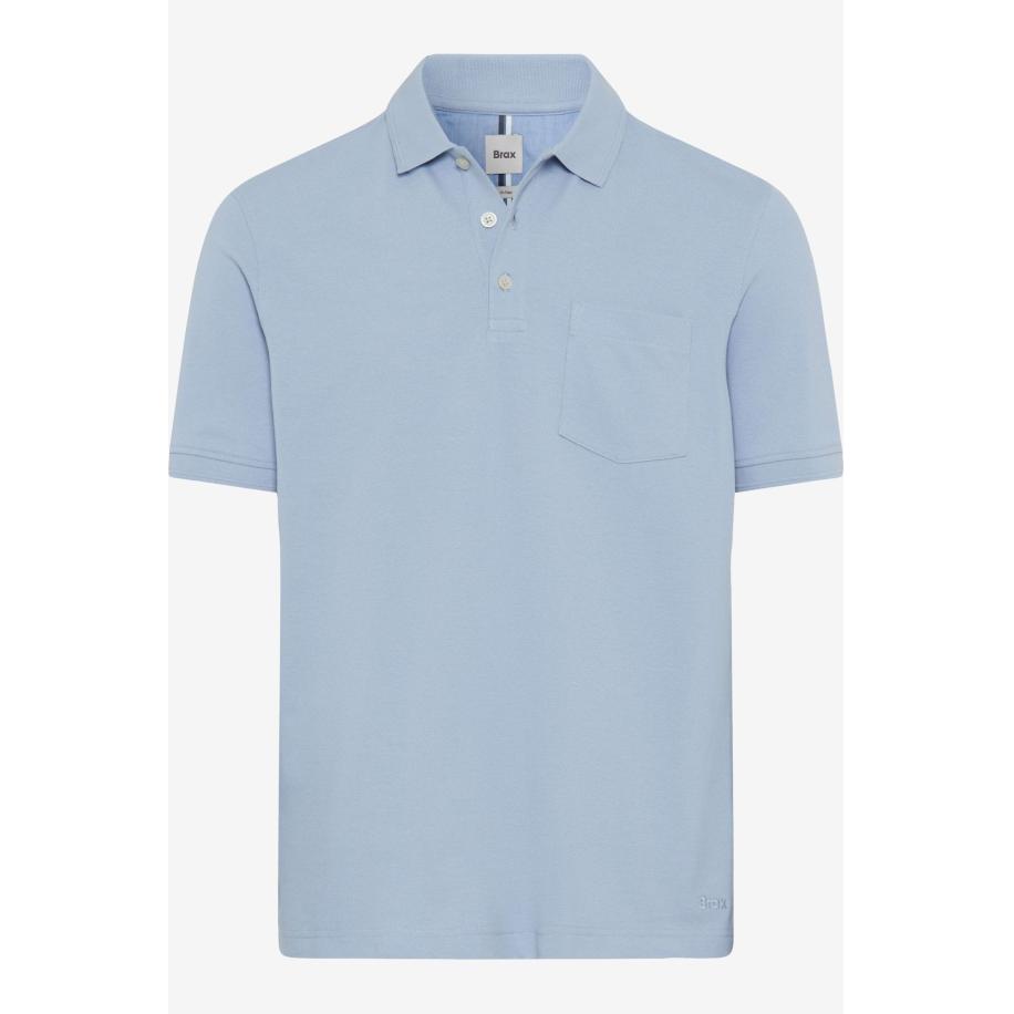 Brax Polo shirt Korte mouw lichtblauw Multicolor