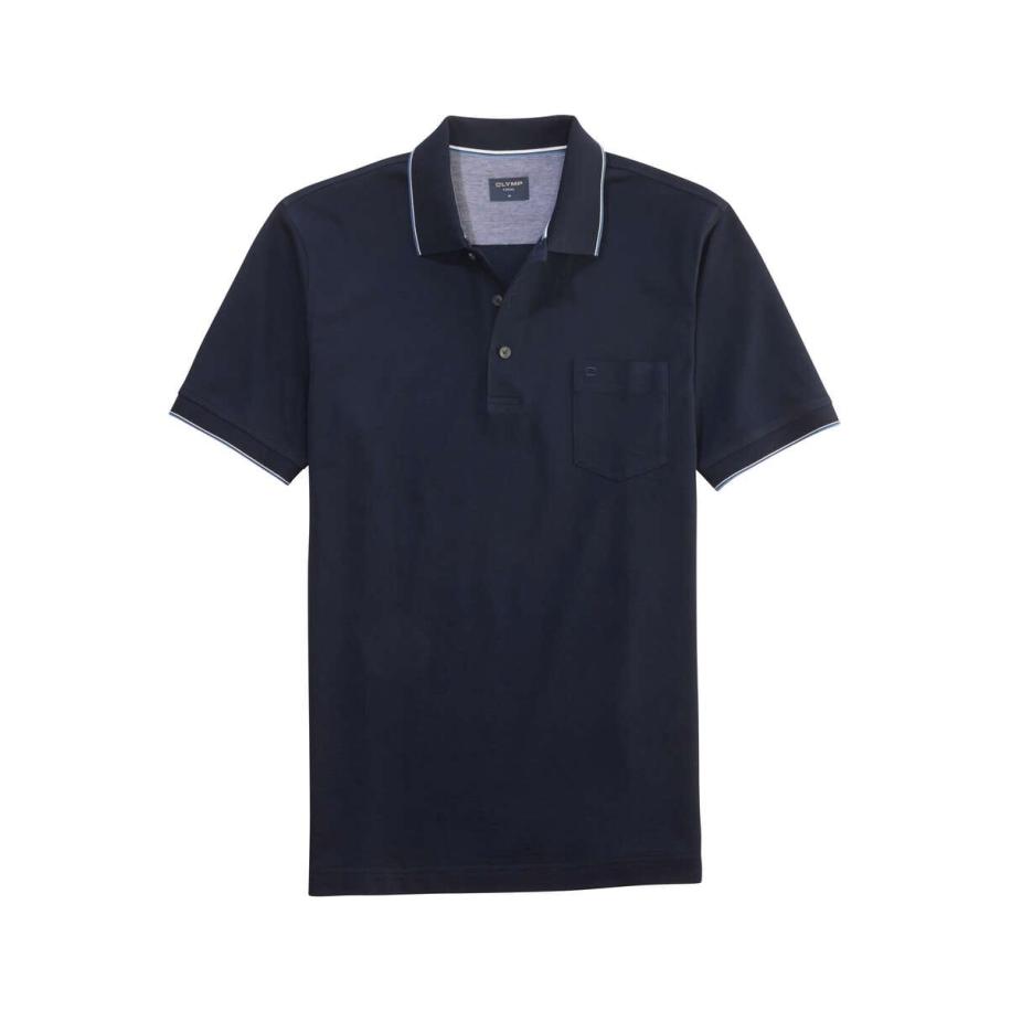 OLYMP Casual Polo shirt Korte mouw marine Blauw