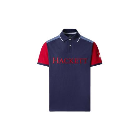 Hackett London Shirt Heritage indigo / saffier / rood / wit