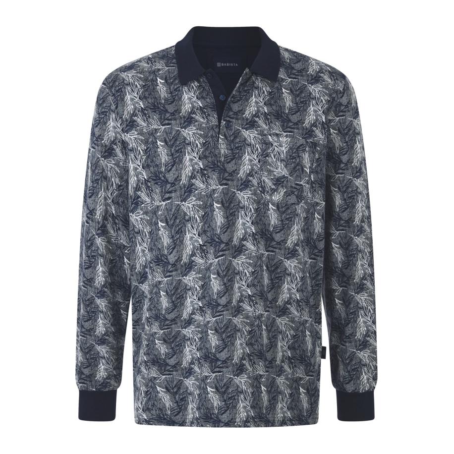 BABISTA Poloshirt lange mouw grijs, Motief Grijs