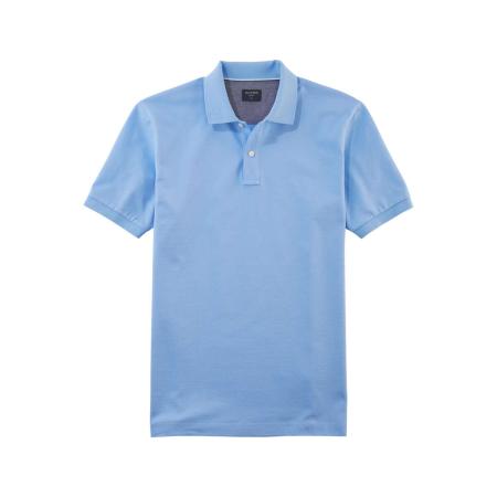 OLYMP Casual Polo shirt Korte mouw lichtblauw