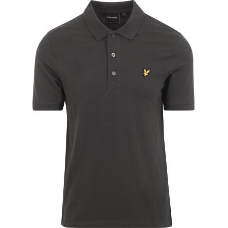 Lyle and Scott Polo Plain Antraciet