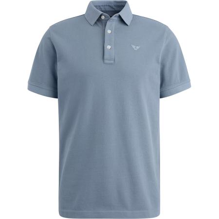 PME Legend Poloshirt Garment Dye Piqué Blauw