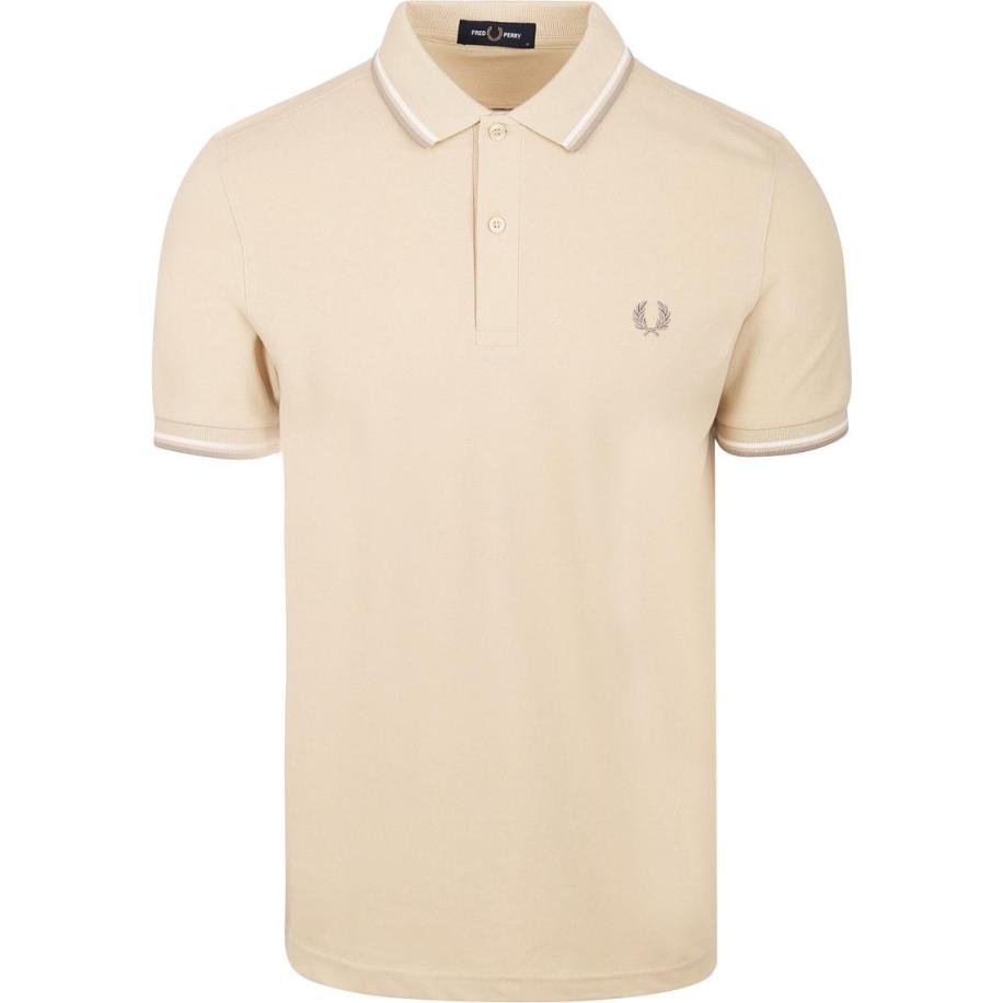 Fred Perry Polo M3600 Ecru V32 Bruin