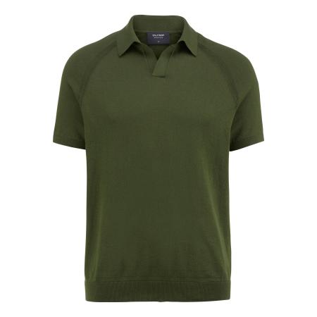 OLYMP SIGNATURE Soft Business Polo shirt Korte mouw donkergroen