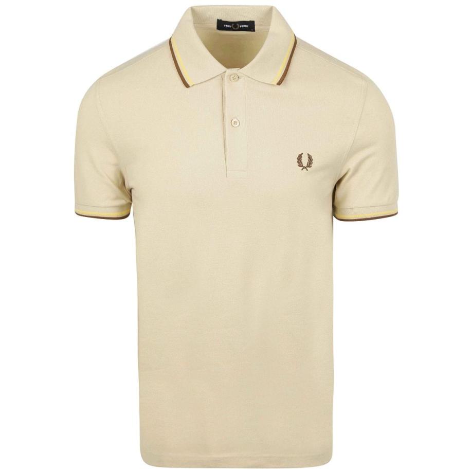 Fred Perry M3600 Polo Ecru Y56 Bruin