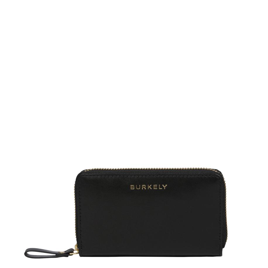 Burkely Vintage Veda Medium Zip Around Wallet black Zwart