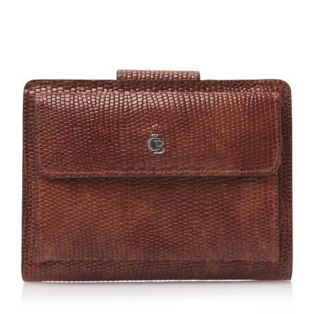 Castelijn & Beerens Donna Damesportemonnee 6 Pasjes RFID -Cognac