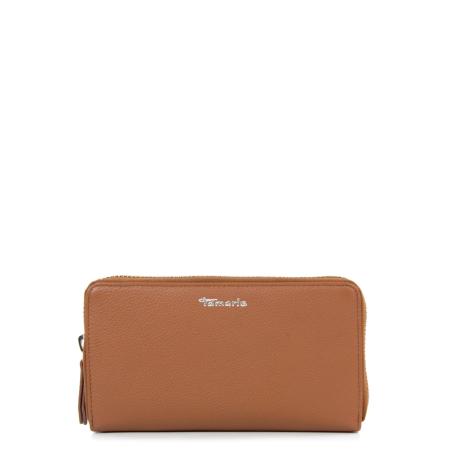 Tamaris Portemonnee Amanda cognac / zilver