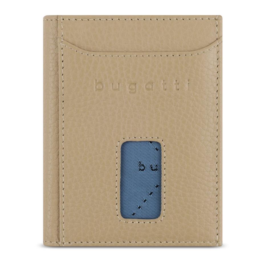 Bugatti bugatti Portemonnee Secure Slim beige / duifblauw -