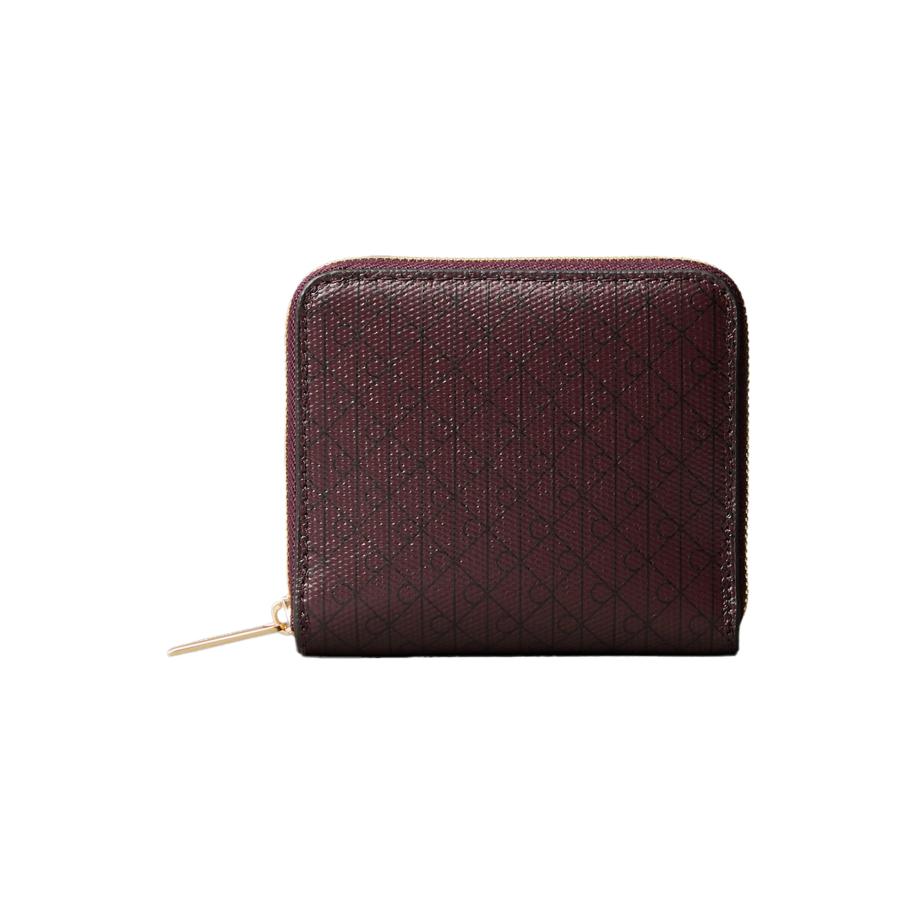 Calvin Klein Calvin Klein Portemonnee AOP donkerrood / zwart -