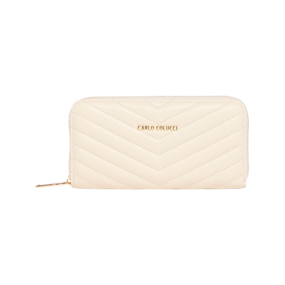carlo colucci Carlo Colucci Portemonnee Eliseo crème -