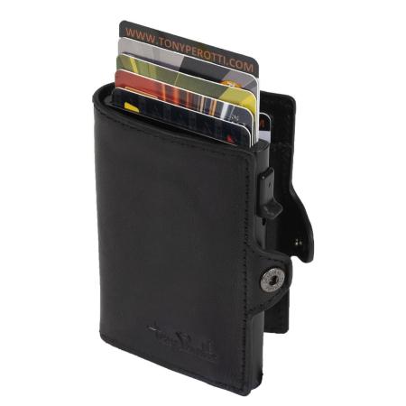 Tony Perotti Furbo Leather Cardholder black