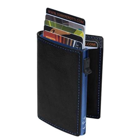 Tony Perotti Furbo Basic Cardholder black / blue