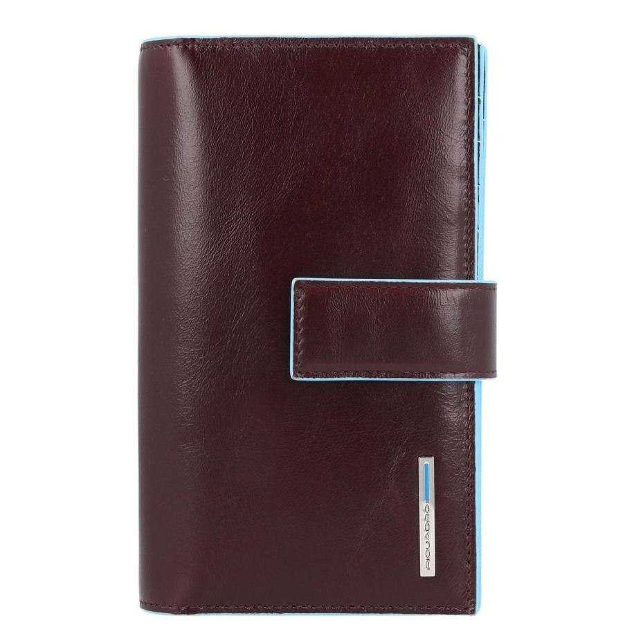 Piquadro Blue Square Women Wallet mahogany Oranje