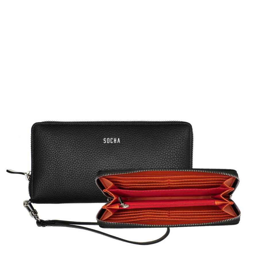 Socha Portemonnee Black Zwart