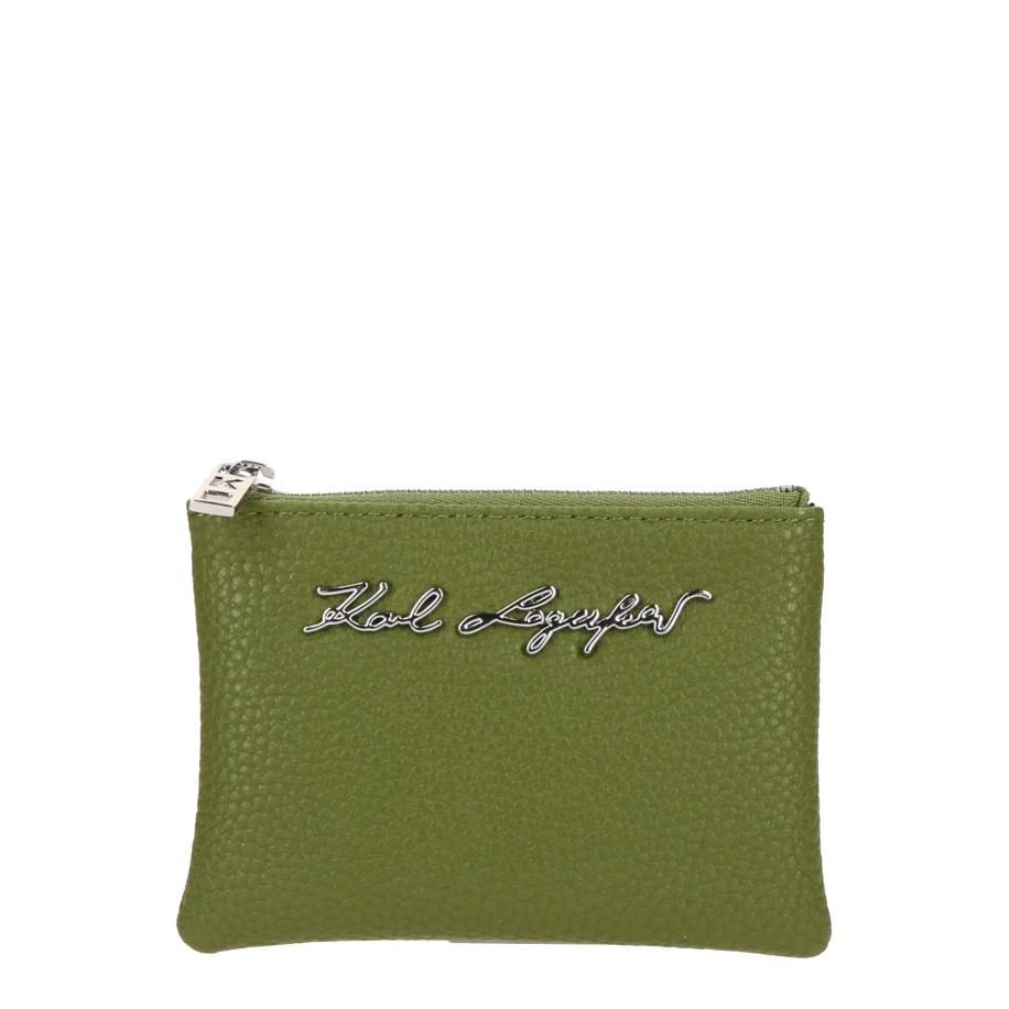 Karl Lagerfeld Karl Lagerfeld Portemonnee PEBBLE COIN kiwi / zilver -