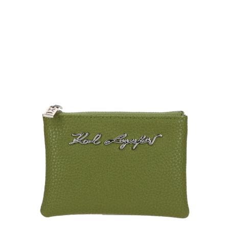 Karl Lagerfeld Karl Lagerfeld Portemonnee PEBBLE COIN kiwi / zilver