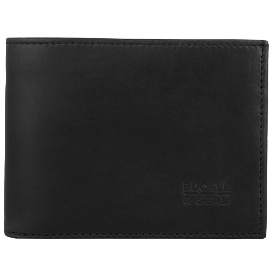 Buckle & Seam Buckle & Seam Portemonnee Bill zwart -