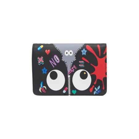 MYMO MYMO Portemonnee Pop Eyetheme grijs / rood / zwart / wit