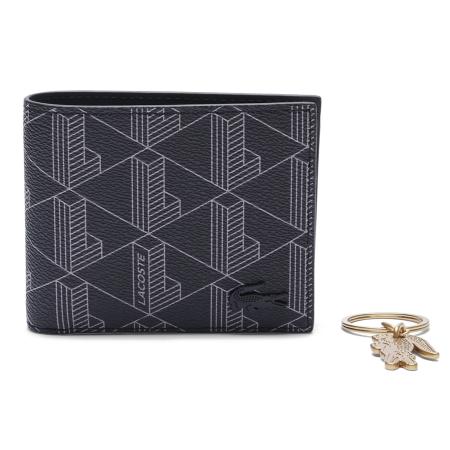 Lacoste LACOSTE Portemonnee antraciet / lichtgrijs