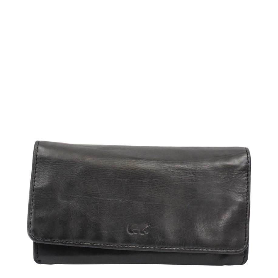 Bear Design Cow Lavato Wallet 12cc black Zwart
