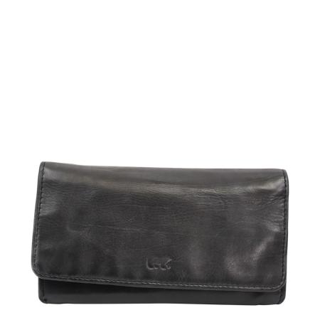 Bear Design Cow Lavato Wallet 12cc black