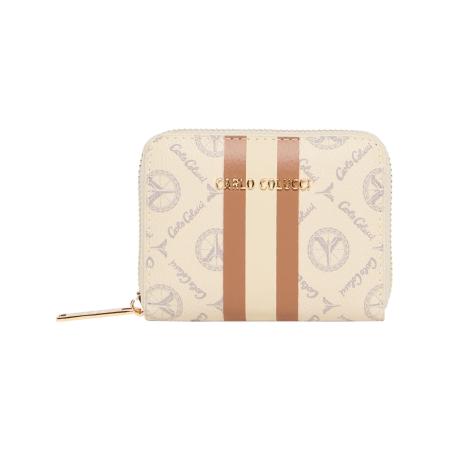 carlo colucci Carlo Colucci Portemonnee Elma crème / bruin
