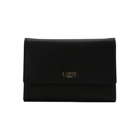 L.Credi L.CREDI Portemonnee Evelyn zwart