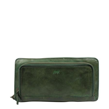 Bear Design Cow Lavato Demi Wallet green