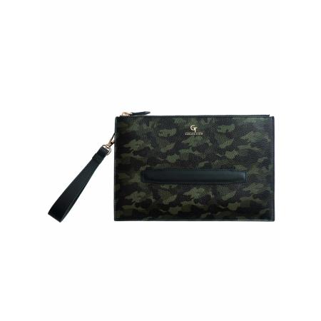 GT Collection Portemonnee olijfgroen / donkergroen / zwart