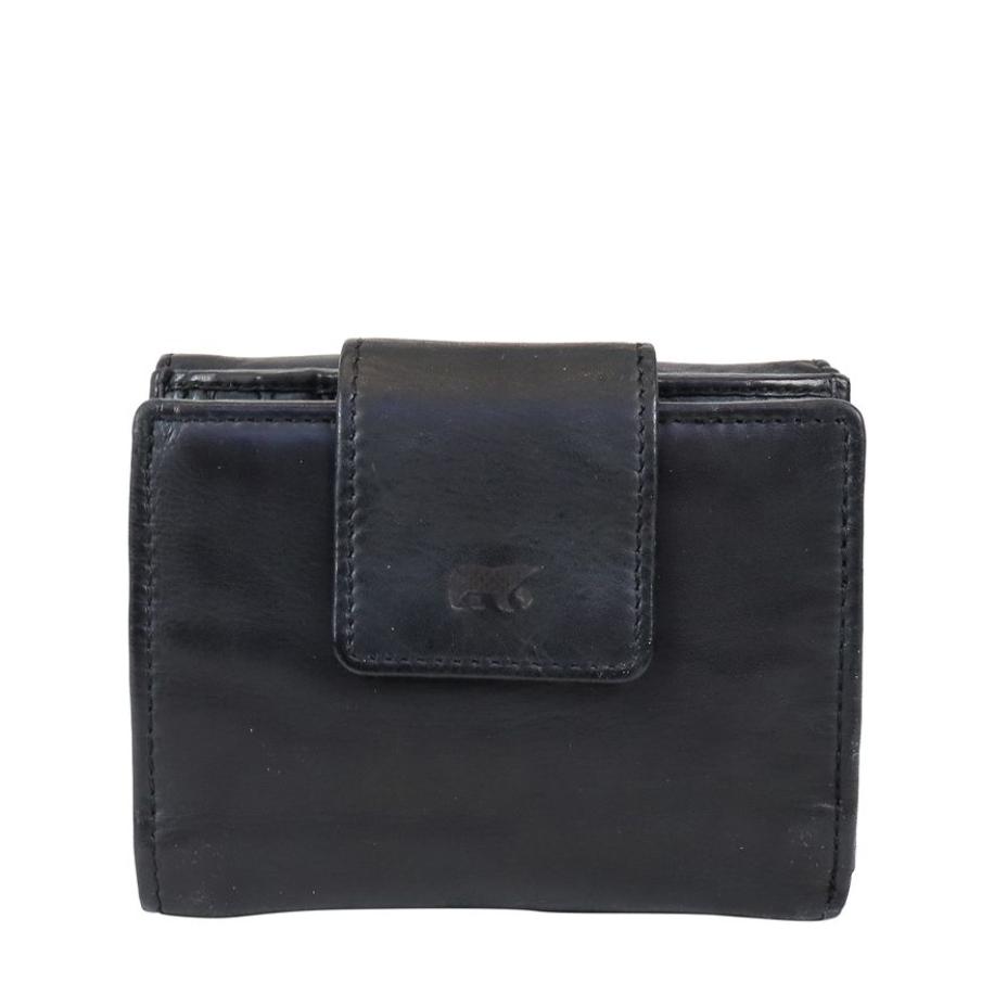 Bear Design Cow Lavato Jill Wallet CL16211 black Zwart