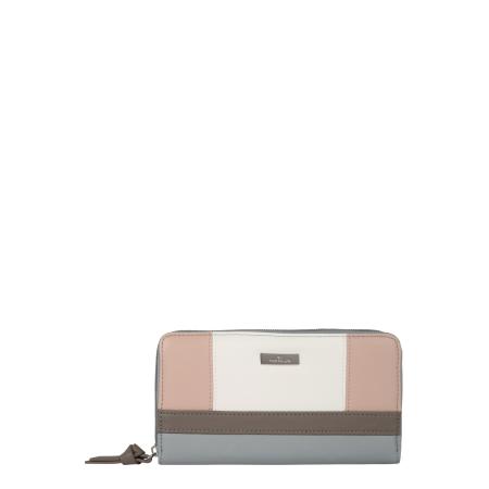 Tom Tailor TOM TAILOR Portemonnee Juna smoky blue / grijs / rosa / wit