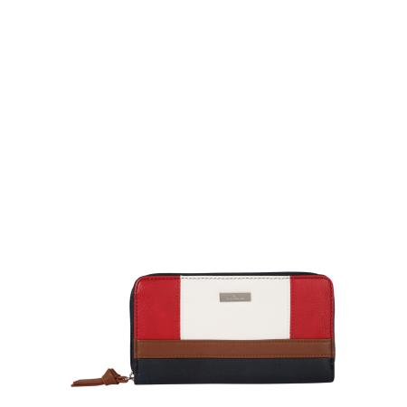 Tom Tailor TOM TAILOR Portemonnee Juna donkerblauw / bruin / rood / wit