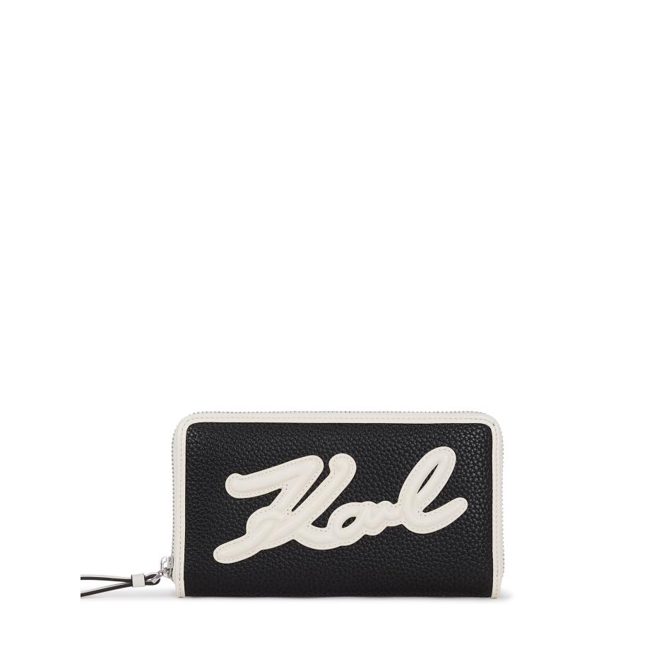 Karl Lagerfeld Karl Lagerfeld Portemonnee Skuare zwart / wit -