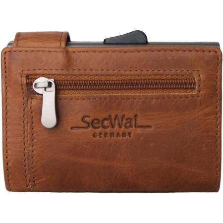 SecWal SecWal Portemonnee Rfid cognac