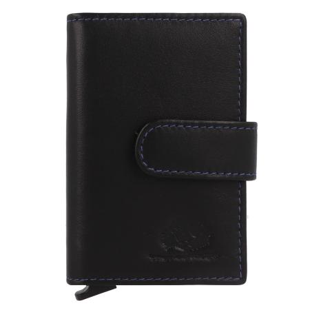 GreenBurry GREENBURRY Portemonnee Nappa neonblauw / zwart